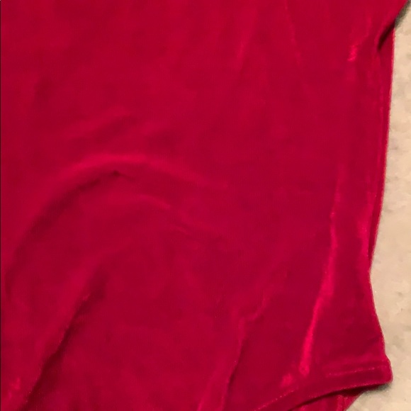 Joden Red slinky body suit acetate small - Picture 3 of 3